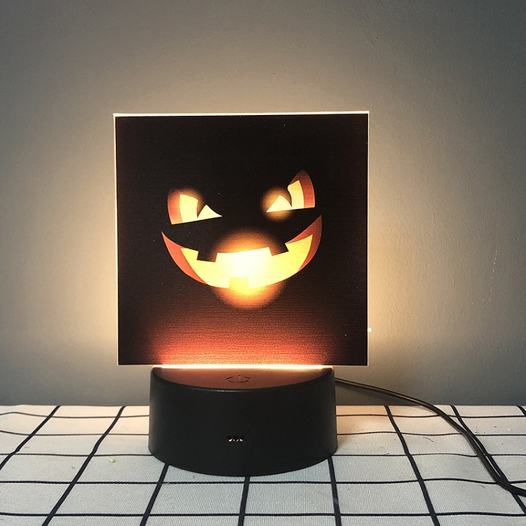 Creative Halloween products pumpkin bat pattern small night light scene decoration props night decoration